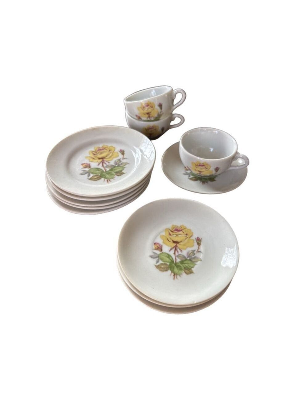 Unisex Unbranded Child’s Dinnerware Set One Size White Yellow